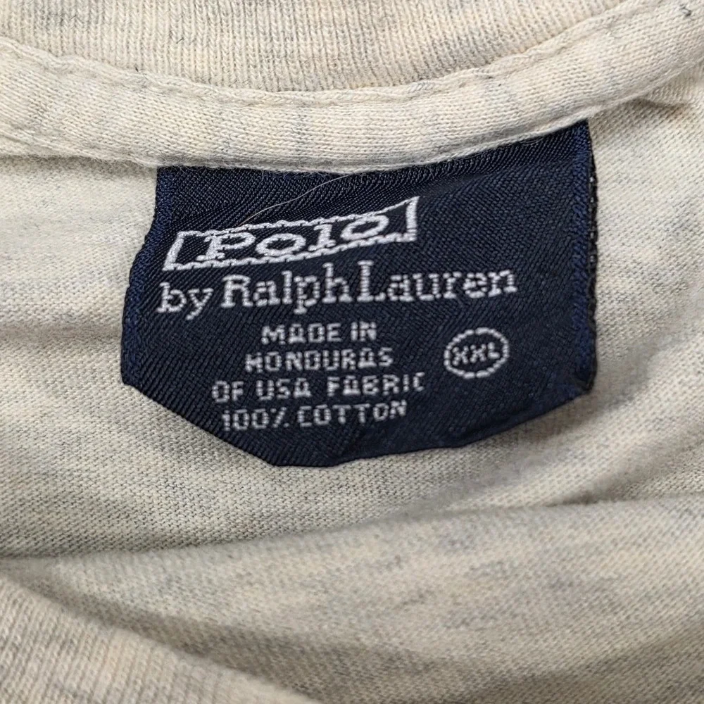 Polo Ralph Lauren Mens XXL Heather‎ Grey Short Sleeve Cotton Pony Logo T-Shirt